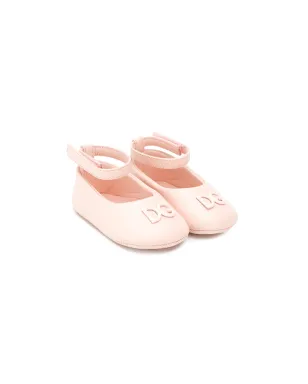 Dolce & Gabbana Kids レザー バレリーナシューズ - サムネイル1
