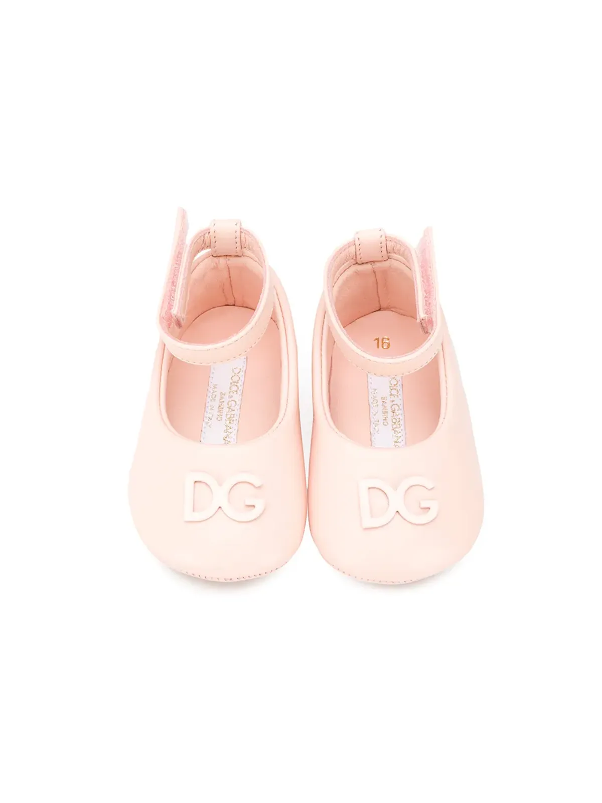 Dolce & Gabbana Kids レザー バレリーナシューズ - 画像3