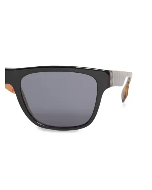 Burberry Eyewear ヴィンテージ チェック柄スクエアフレーム サングラス - サムネイル3