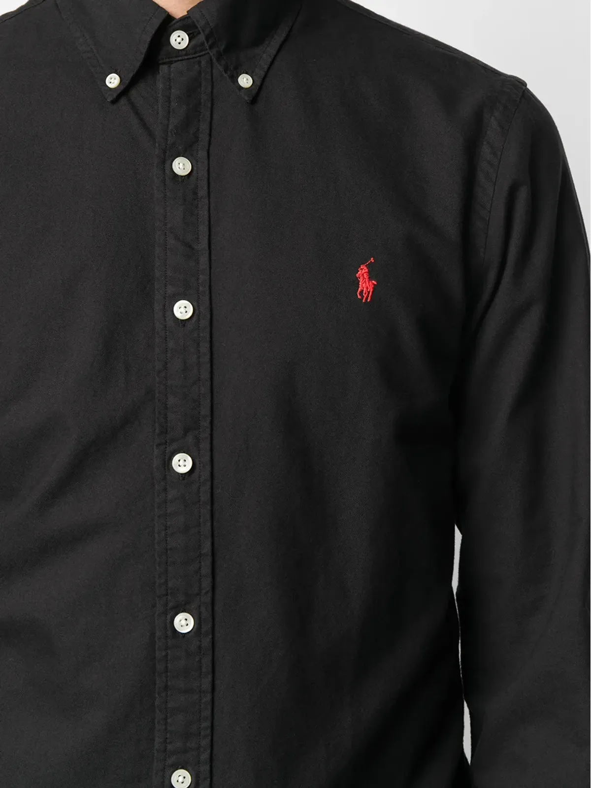 Polo Ralph Lauren スリムフィット ボタンダウンシャツ - ブラック - 画像5