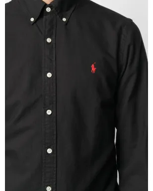 Polo Ralph Lauren スリムフィット ボタンダウンシャツ - ブラック - サムネイル5