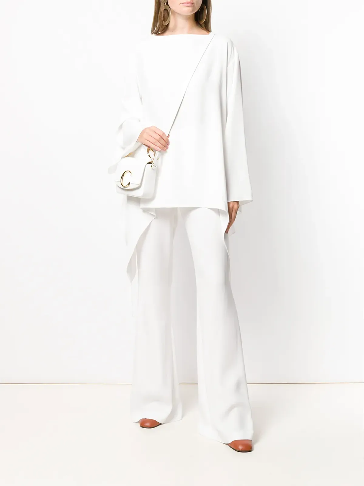 Alberta Ferretti ドレープディテール ブラウス - 画像2