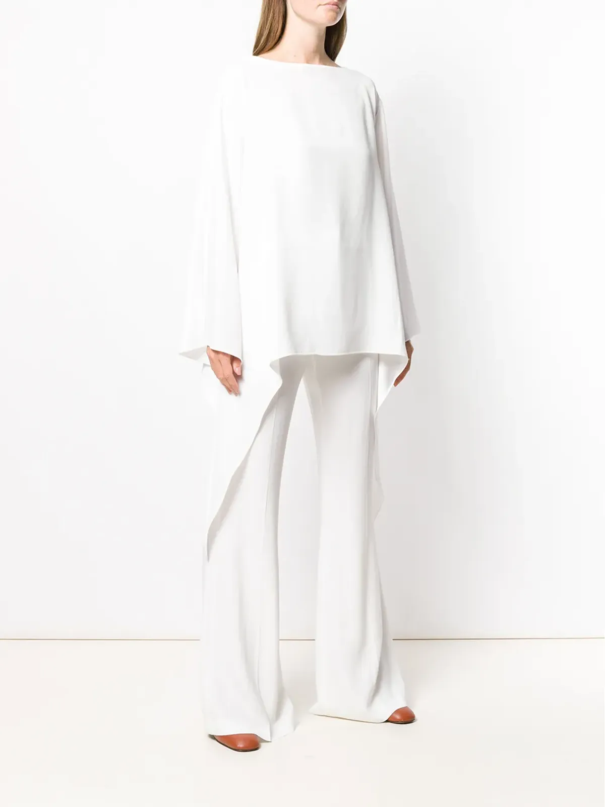 Alberta Ferretti ドレープディテール ブラウス - 画像3