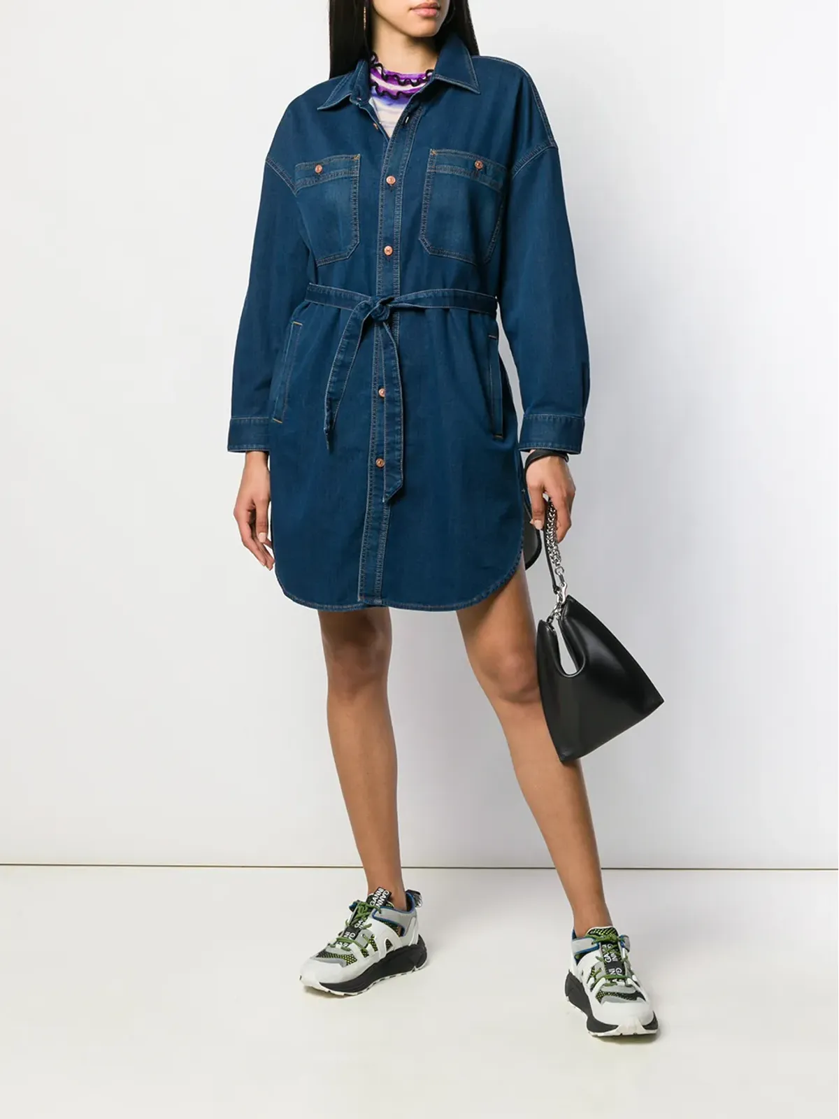 Diesel デニムシャツドレス - 画像2