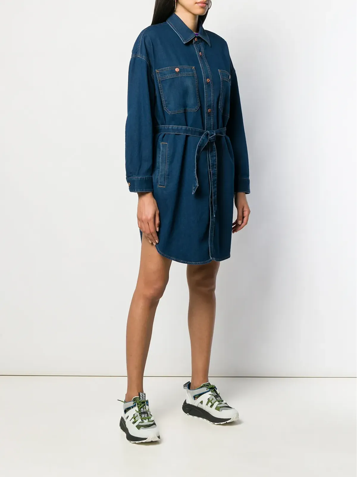 Diesel デニムシャツドレス - 画像3
