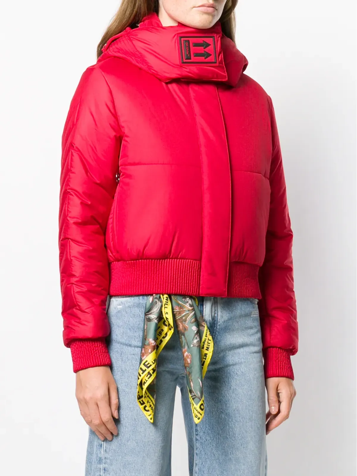 Off-White クロップドパデッドコート - 画像3