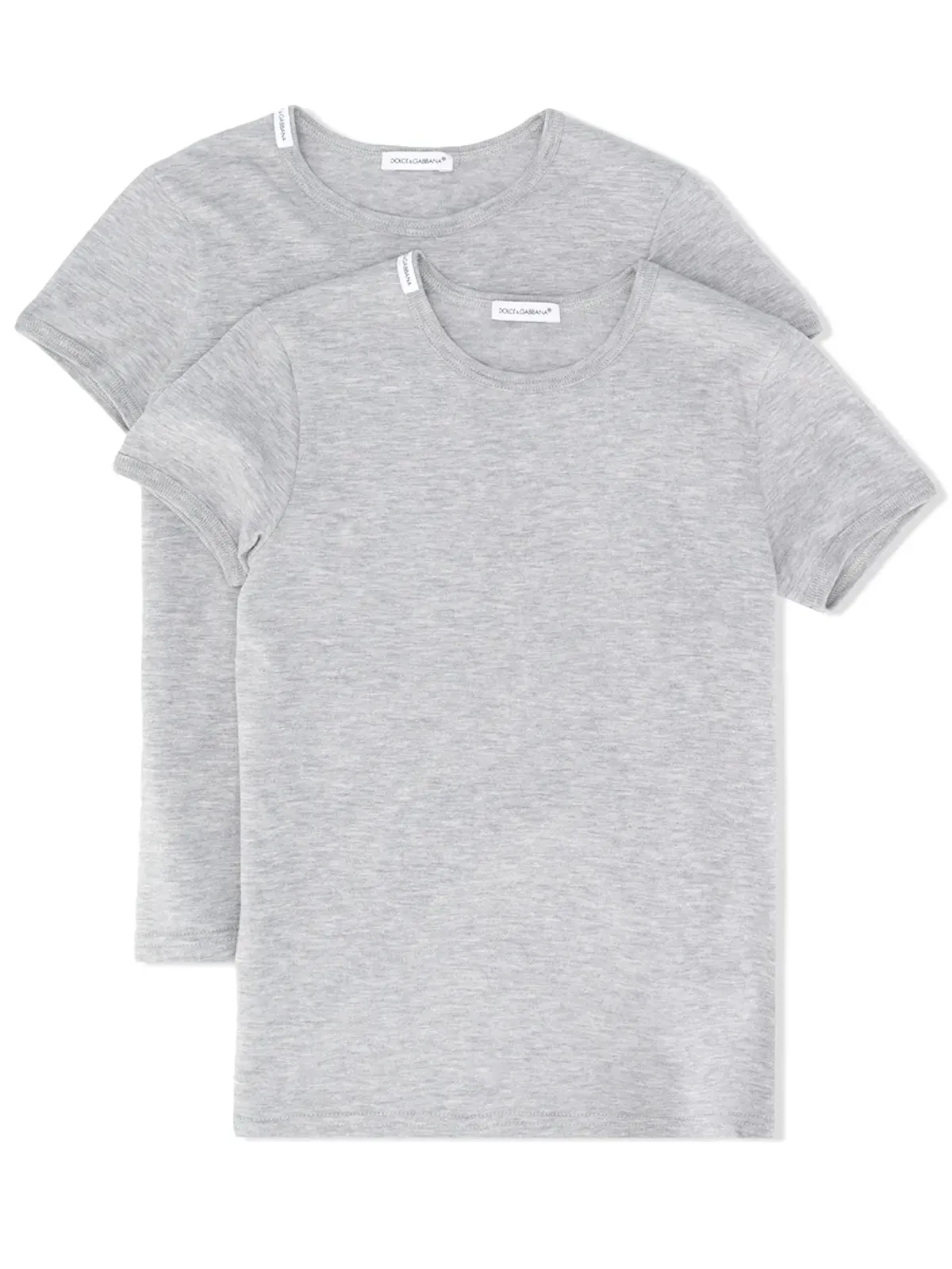 Dolce & Gabbana Kids コットンTシャツ（2枚組）- グレー - 画像1