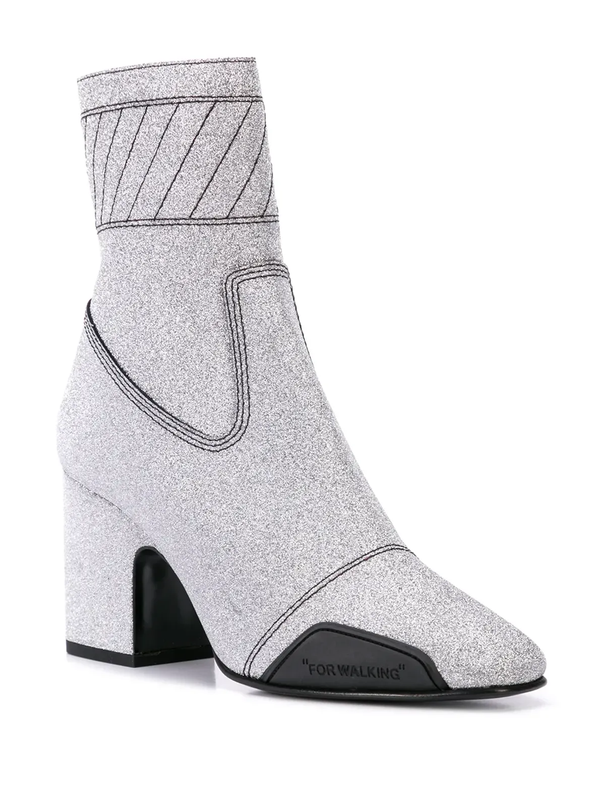 Off-White グリッター アンクルブーツ - 画像2