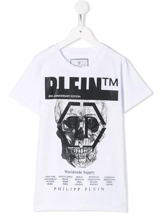 Philipp Plein Junior Philipp Plein Junior スカルプリントTシャツの商品画像