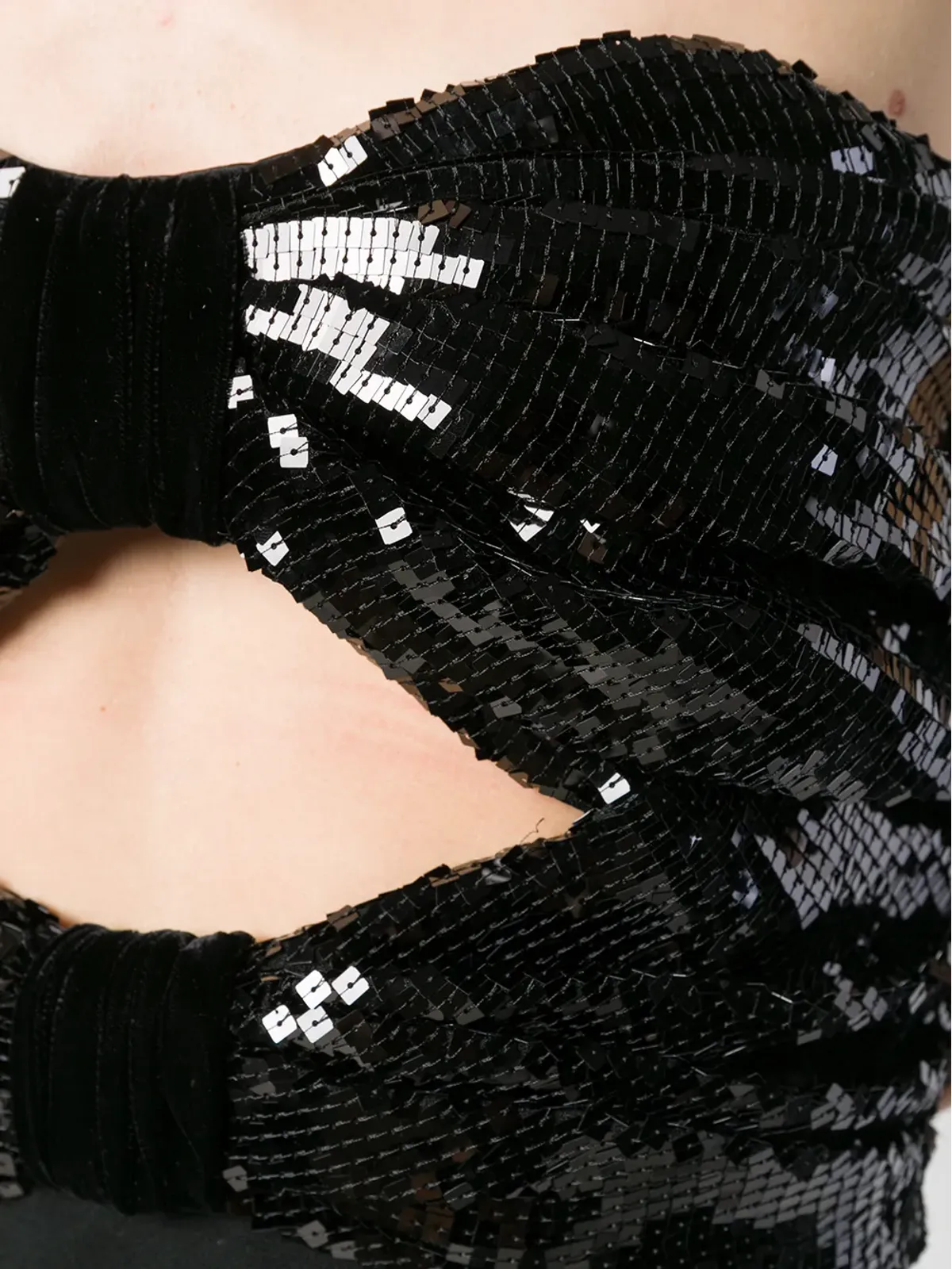 Saint Laurent セクイン装飾付きイブニングドレス - ブラック - 画像5