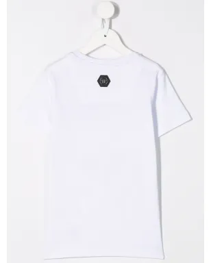 Philipp Plein Junior クルーネックTシャツ - ホワイト - サムネイル2