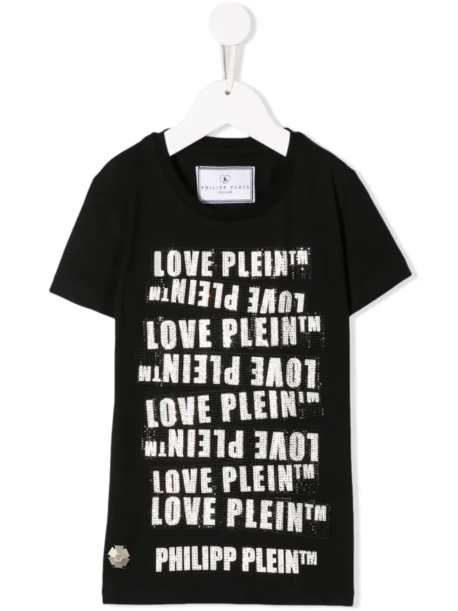Philipp Plein Junior Philipp Plein Junior ラウンドネック SS Philipp Plein TM Tシャツ ブラックの商品画像