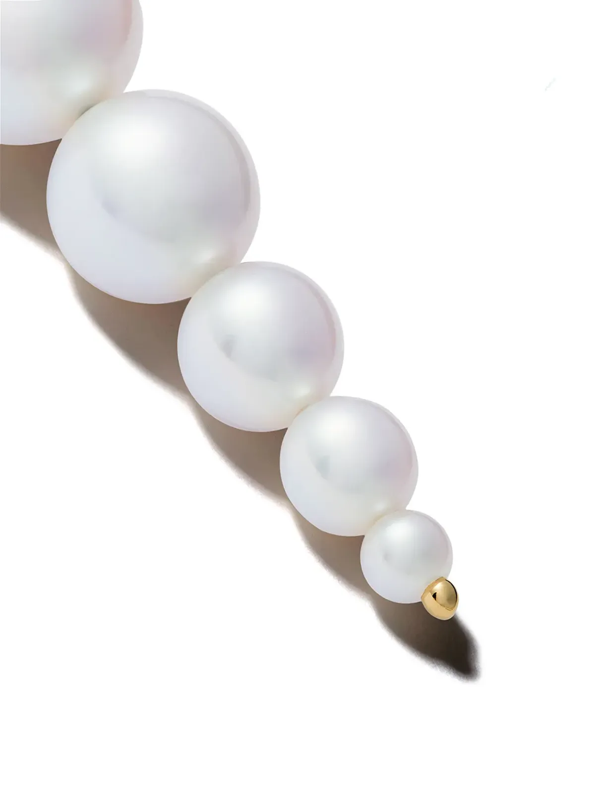 TASAKI 18K イエローゴールド Shell 淡水パール ピアス - 画像4