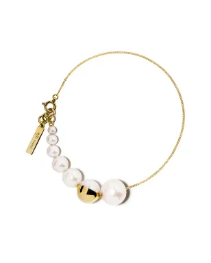 TASAKI 18金 イエローゴールド M/G シェル ブレスレット - サムネイル1