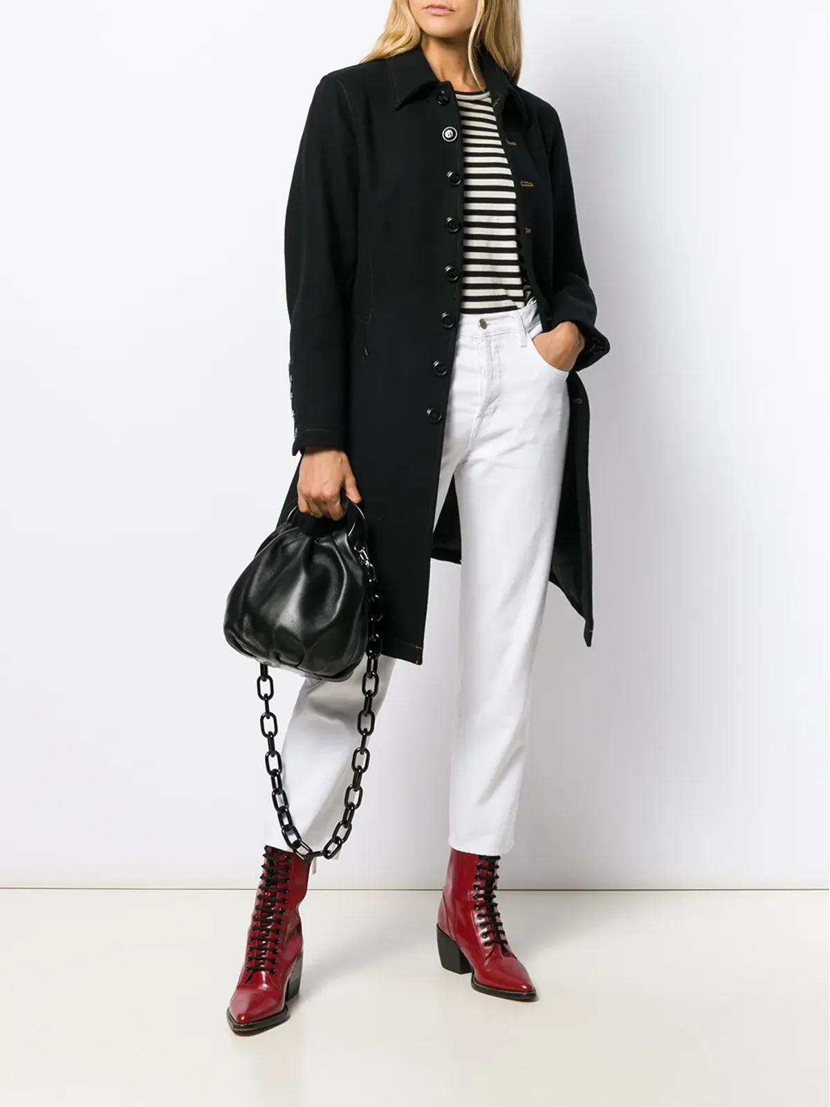 Jean Paul Gaultier Pre-Owned ミリタリースタイルコート - 画像2