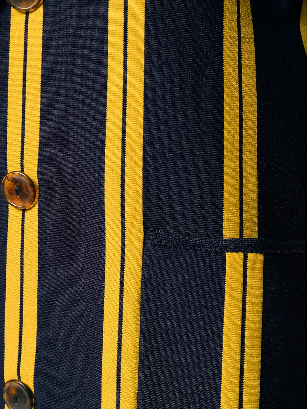 Jean Paul Gaultier Pre-Owned 1991 Striped single breasted blazer - Blue - 画像5