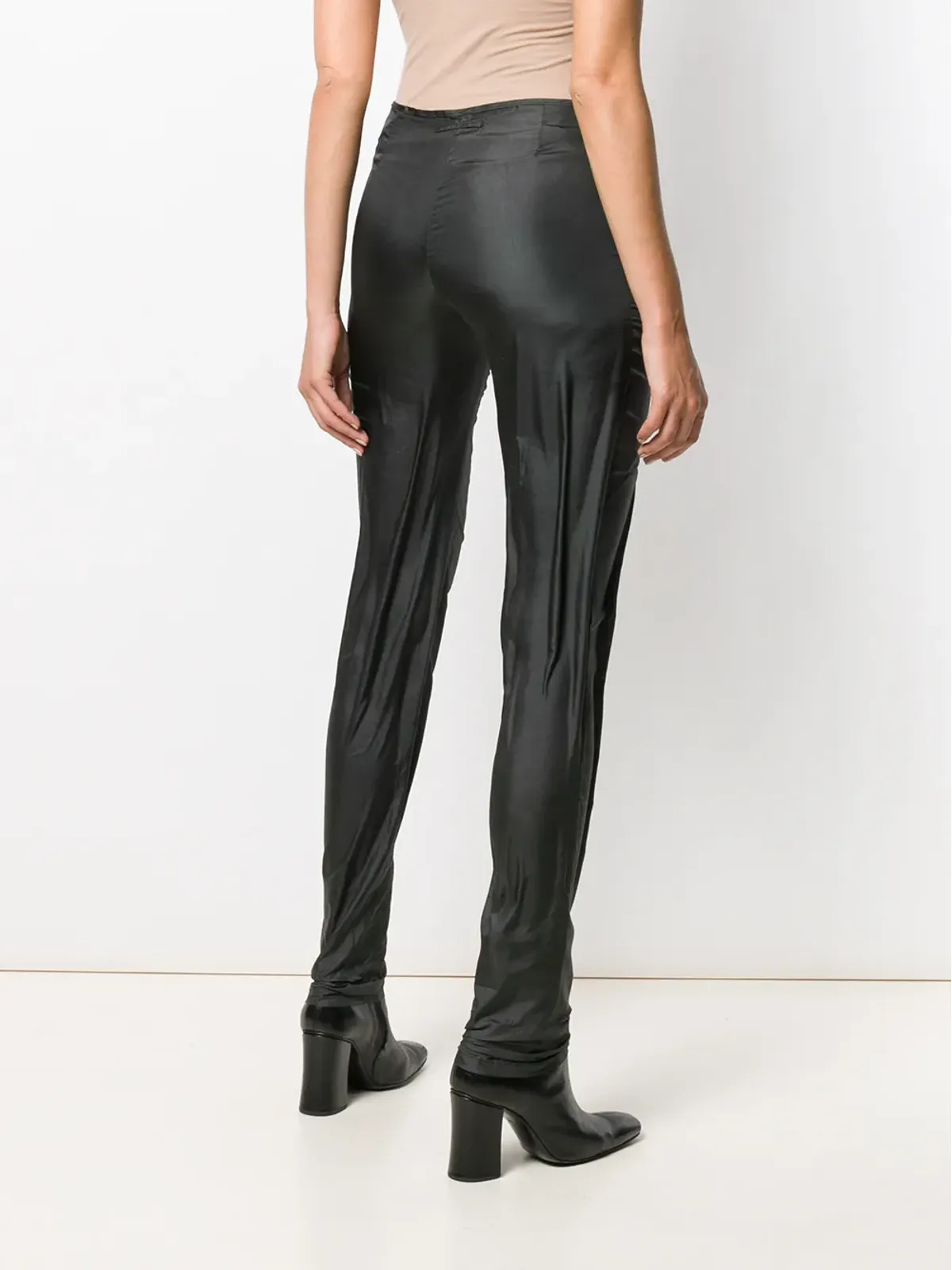 Jean Paul Gaultier Pre-Owned ギャザー入りスリムパンツ - Black - 画像4