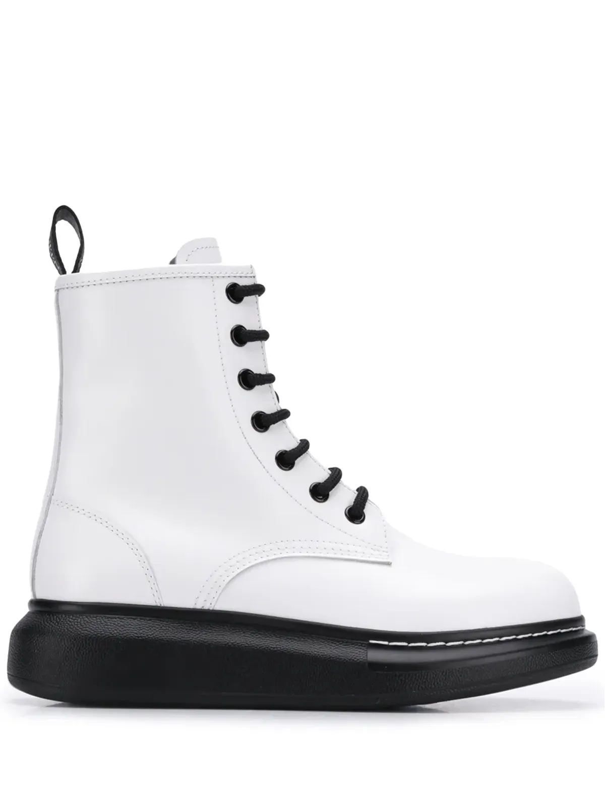 Alexander McQueen プラットフォーム アンクルブーツ - White - 画像1