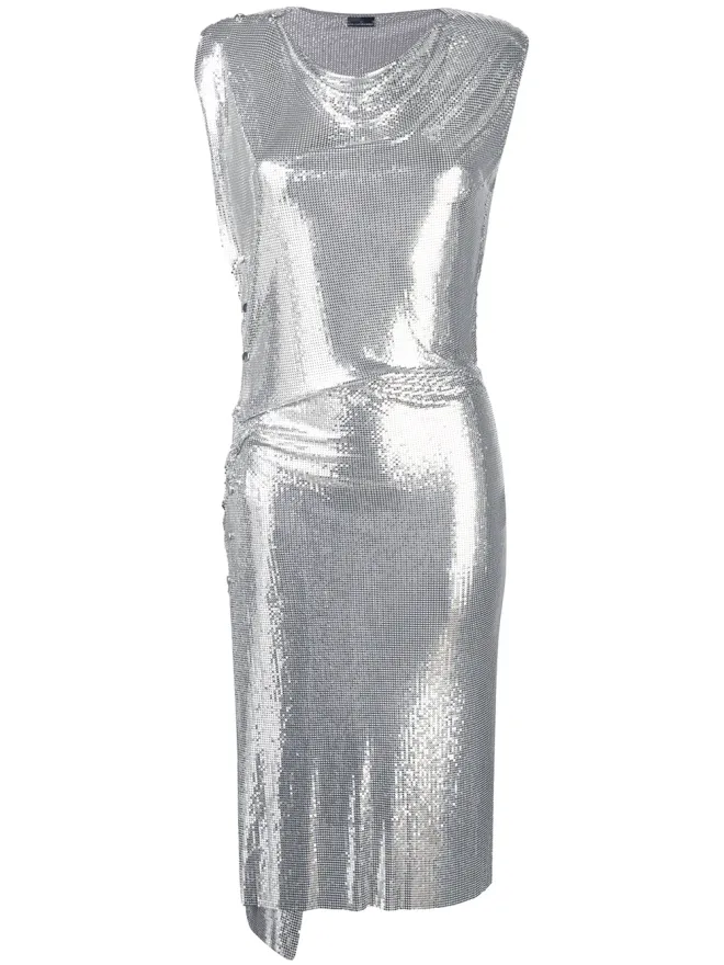 rabanne Rabanne ドレープ ミディ ドレスの商品画像