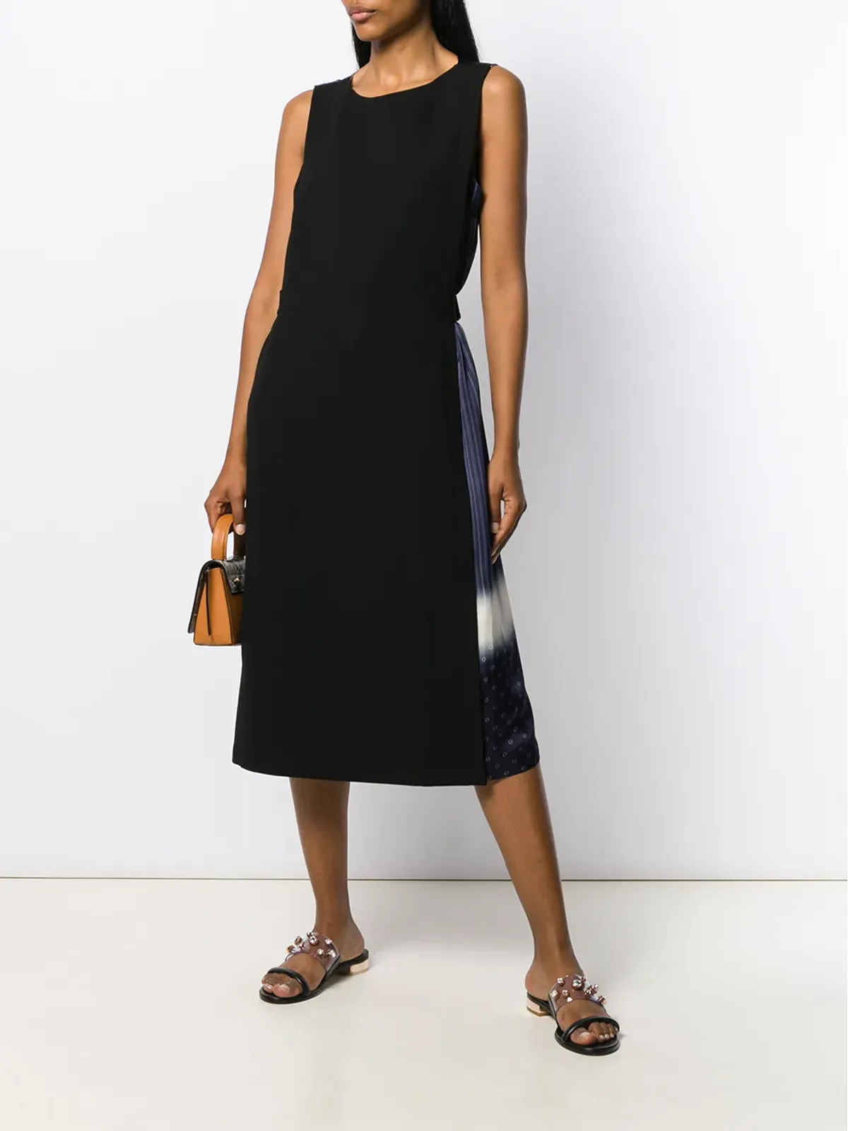 Tory Burch ストライプパネルのミディドレス - 画像2