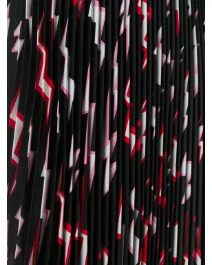 Prada 稲妻プリント付きプリーツスカート - サムネイル5
