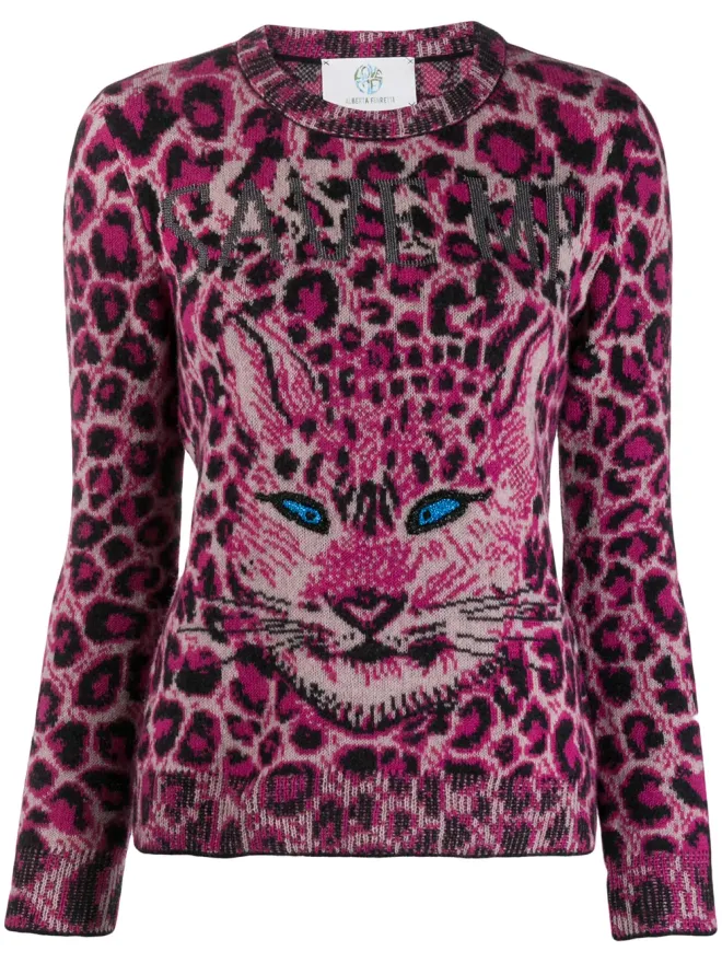 Alberta Ferretti Alberta Ferretti 猫柄プリント ジャンパーの商品画像