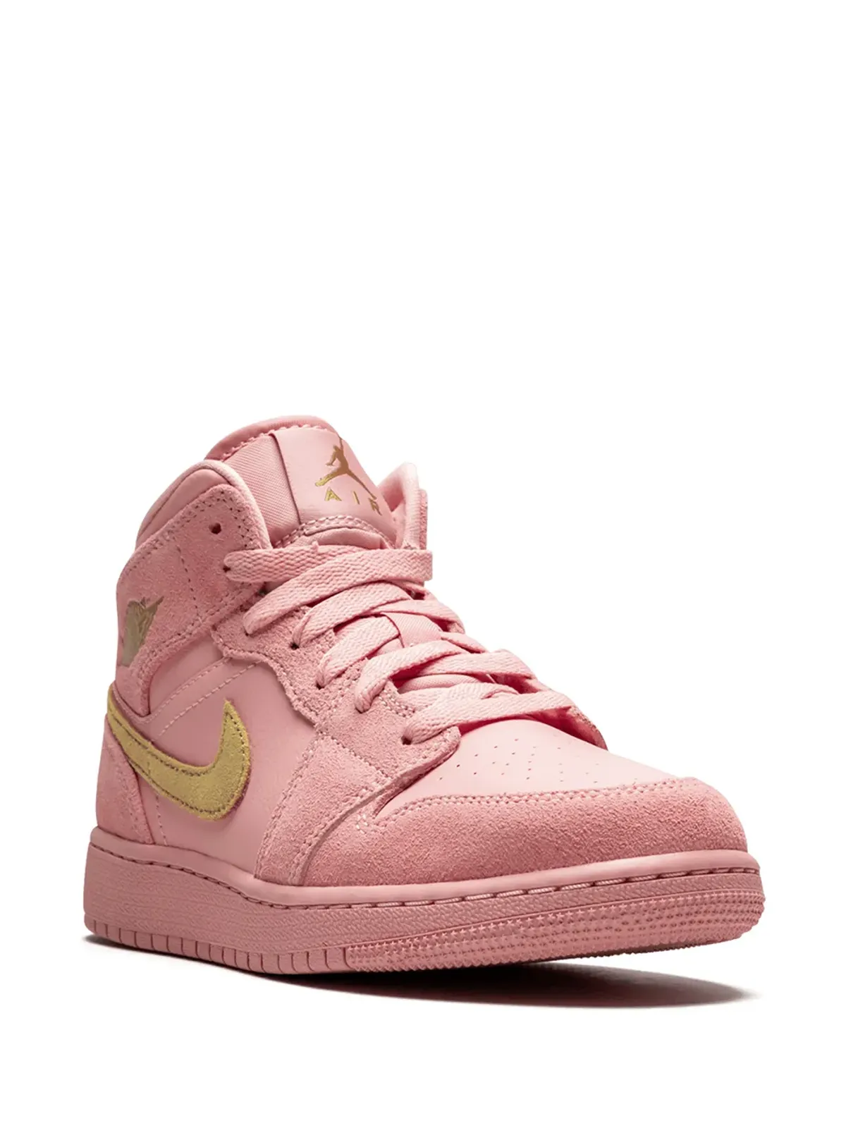 Jordan Kids Air Jordan 1 Mid SE Coral スニーカー - 画像2