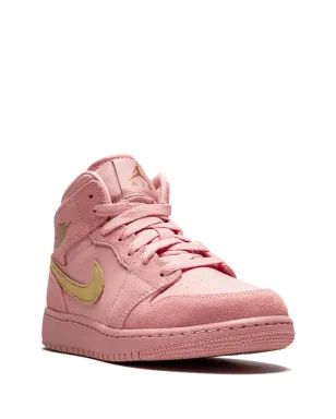 Jordan Kids Air Jordan 1 Mid SE Coral スニーカー - サムネイル2