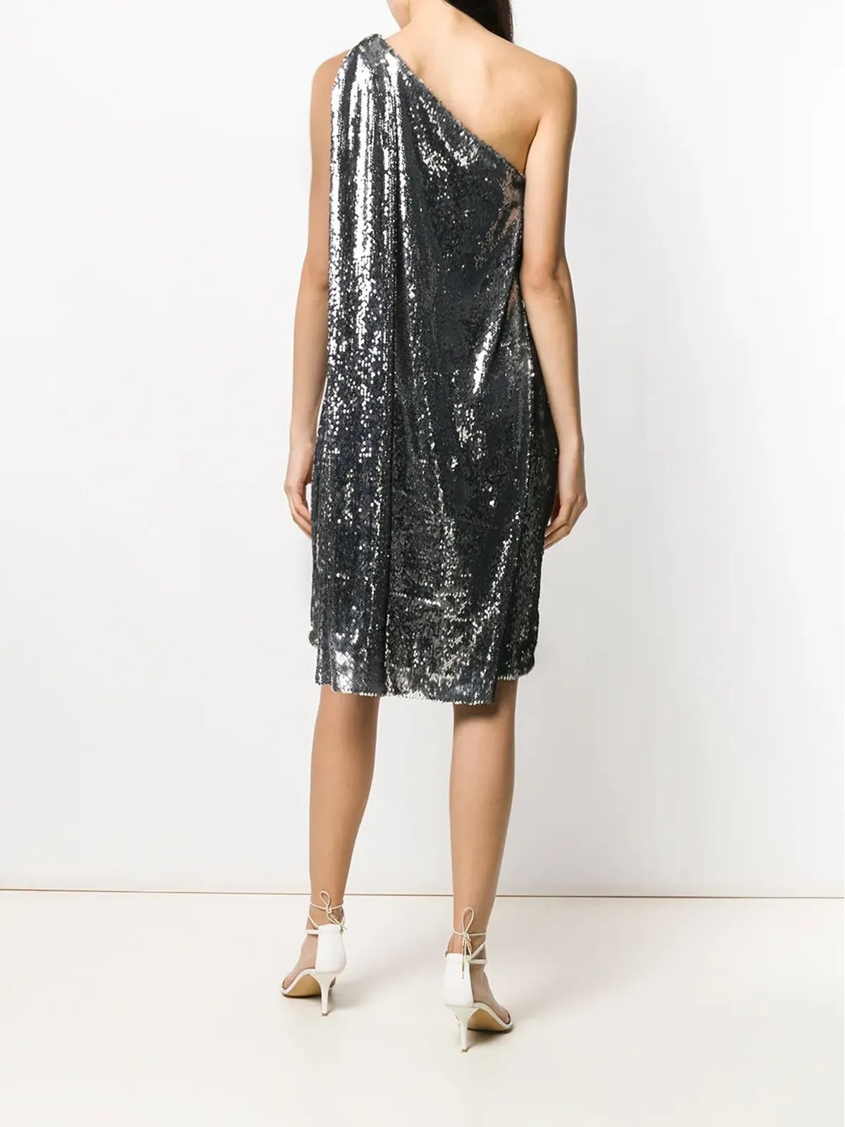 Stella McCartney スパンコール付きワンショルダードレス - 画像4