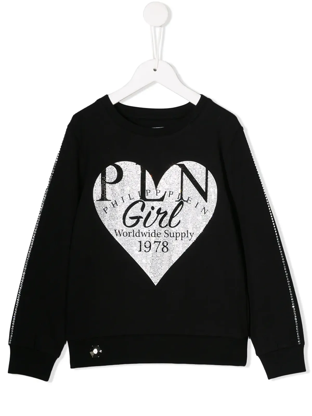 Philipp Plein Junior ハートプリントスウェットシャツ - 画像1