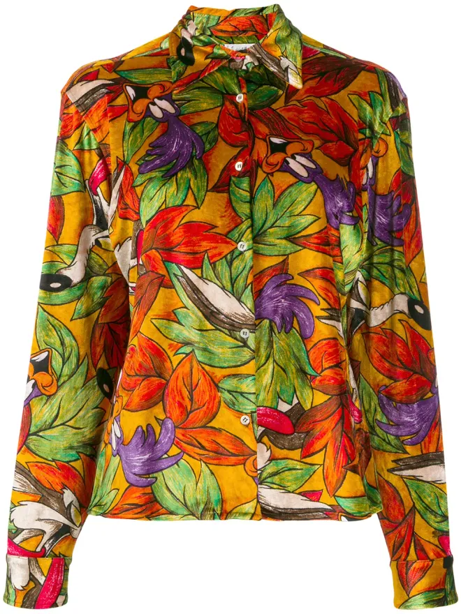 JC de Castelbajac Pre-Owned JC de Castelbajac Pre-Owned cartoon printed shirt - Orangeの商品画像