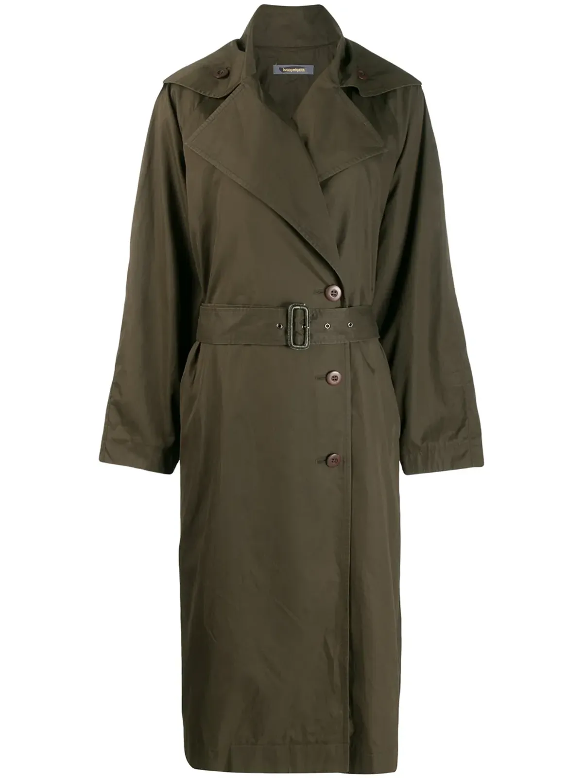 Issey Miyake Pre-Owned 1980s oversized trench coat - Green - 画像1