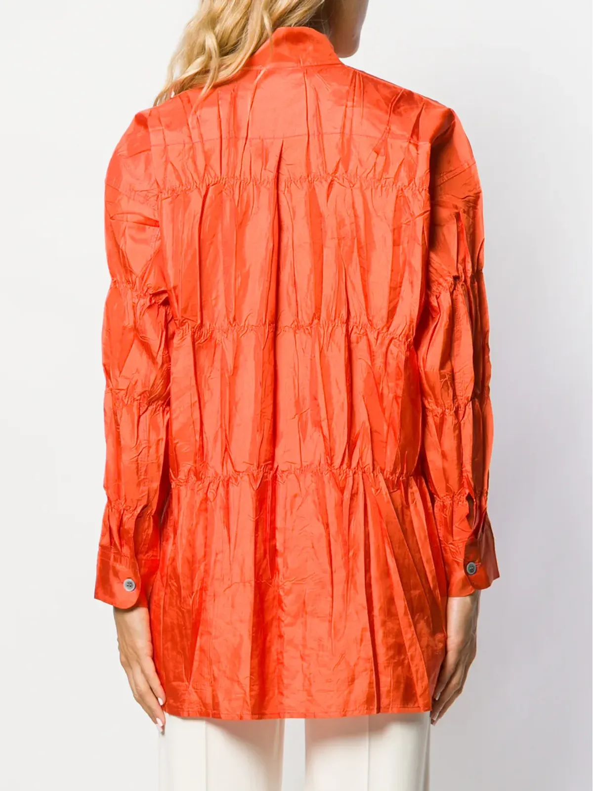 Issey Miyake Pre-Owned クラッシュ加工シャツ - 画像4