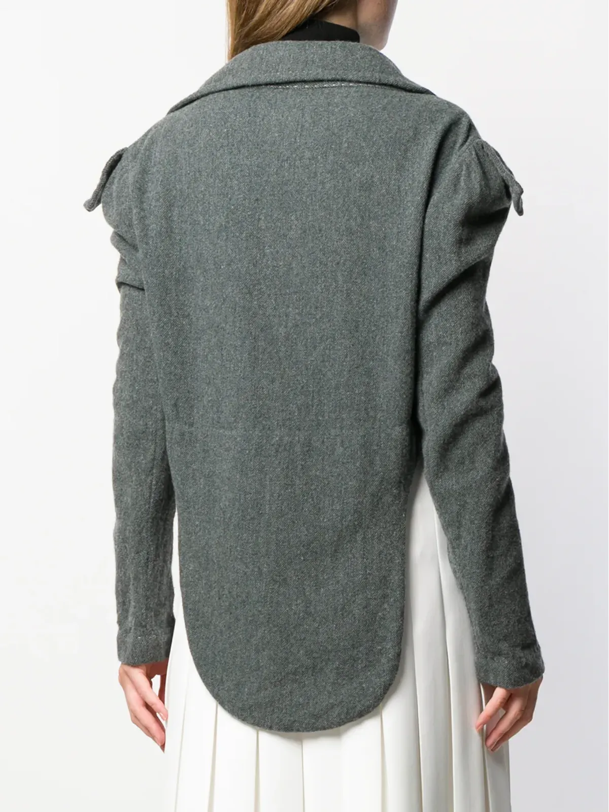 Yohji Yamamoto Pre-Owned 長めのバックラップジャケット - 画像4