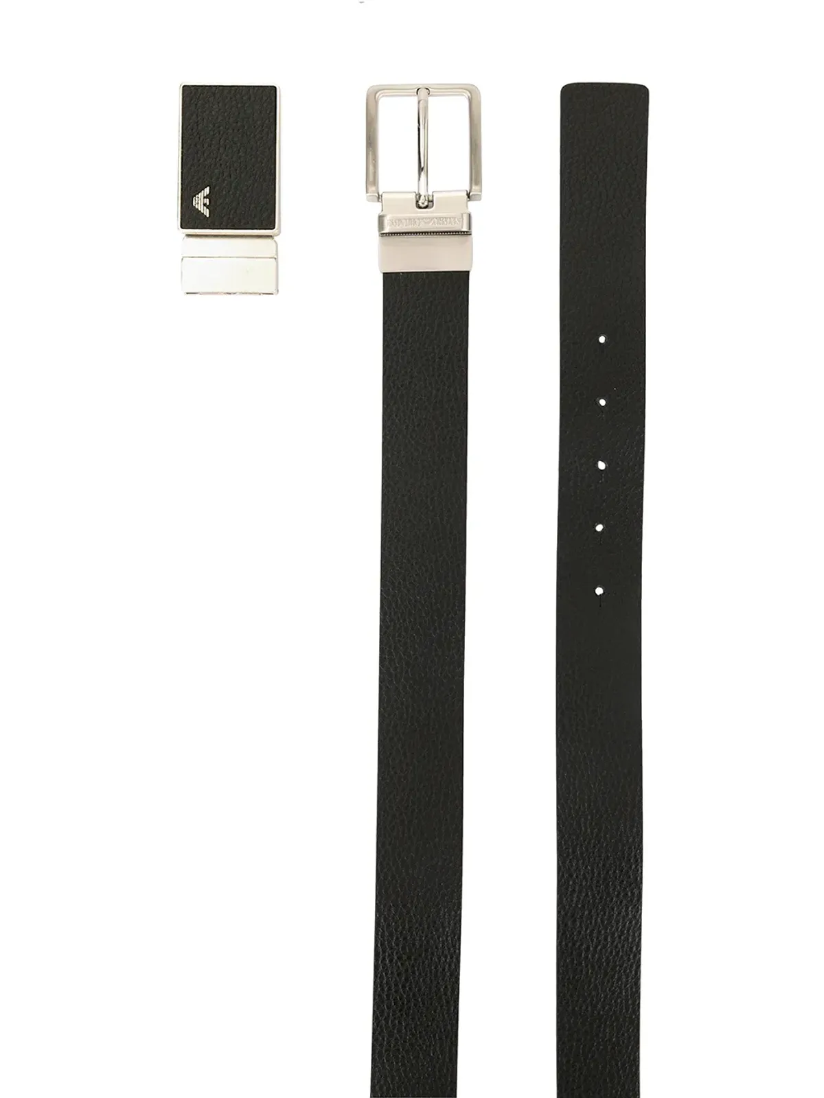 Emporio Armani クラシックスクエアバックルベルト - 画像2