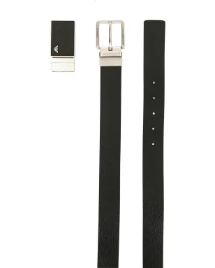 Emporio Armani クラシックスクエアバックルベルト - サムネイル2