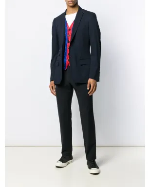 Jean Paul Gaultier ビンテージ ピークドノッチドラペル ブレザー - ブルー - サムネイル2