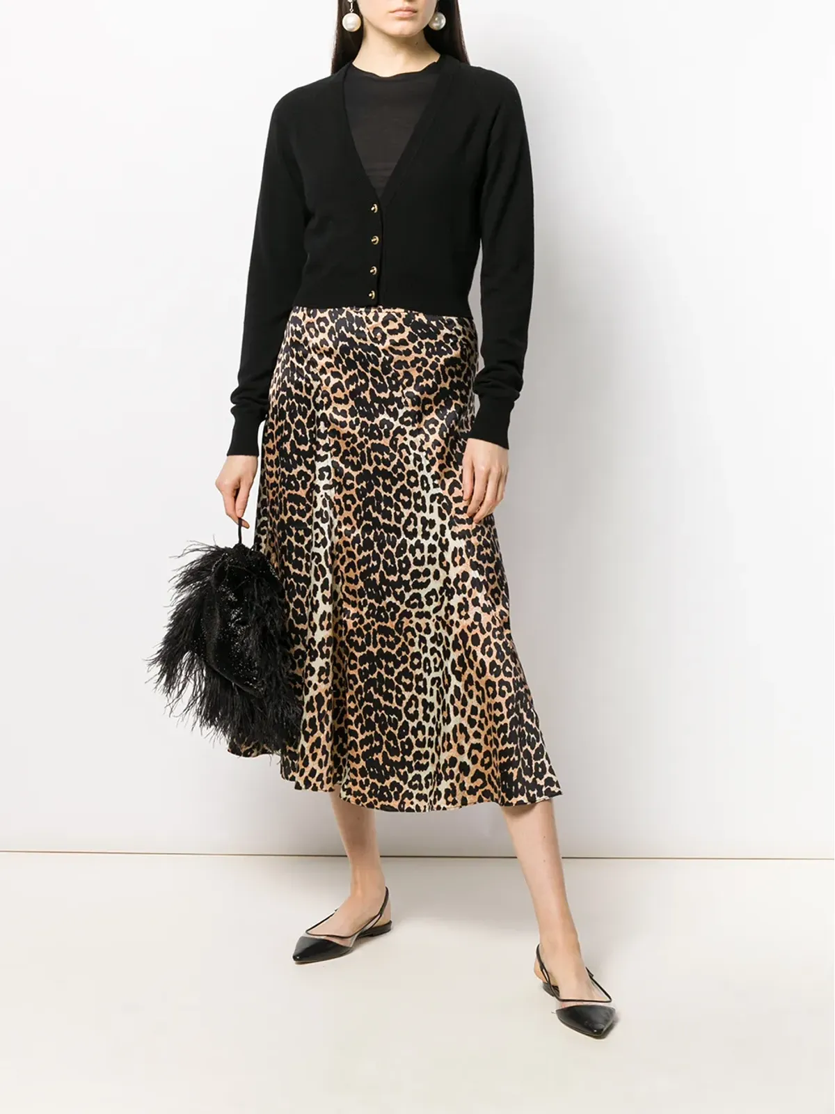 Dolce & Gabbana クロップドカシミヤカーディガン - ブラック - 画像2