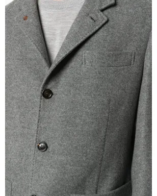 Brunello Cucinelli ボックスフィット ボタンダウンジャケット - グレー - サムネイル5