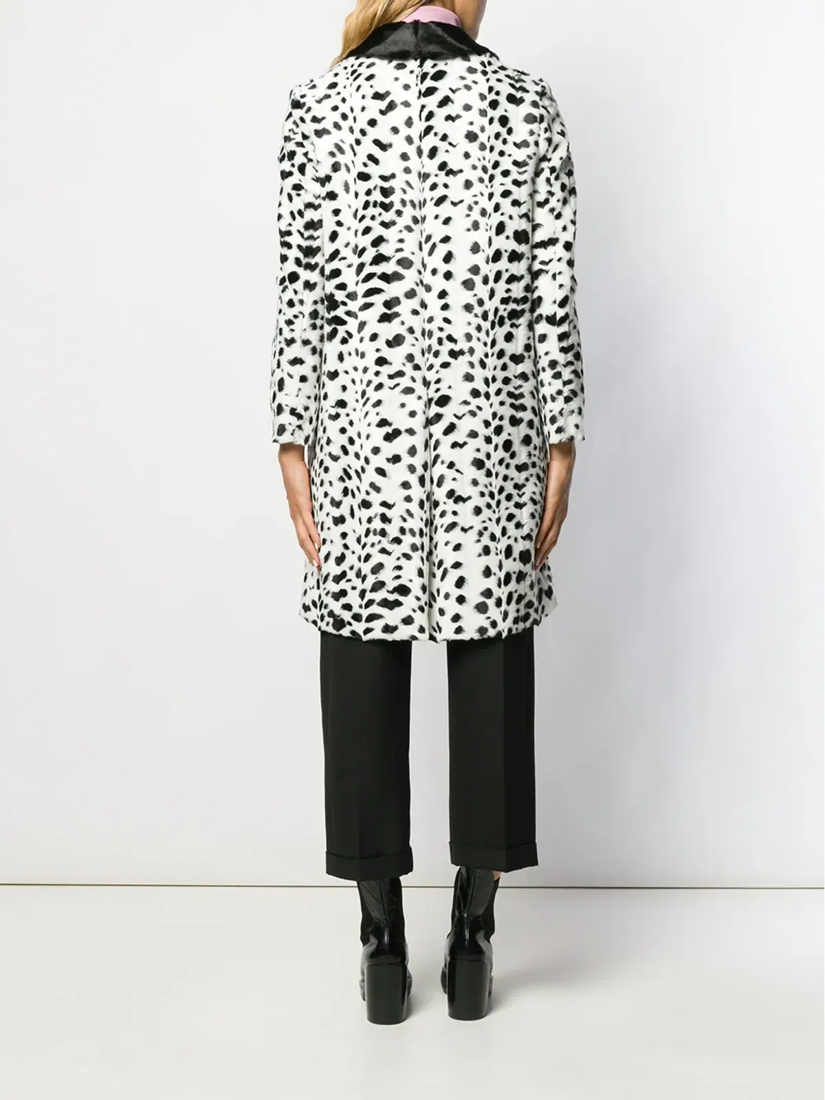 Miu Miu ポルカドットプリントコート - 画像4