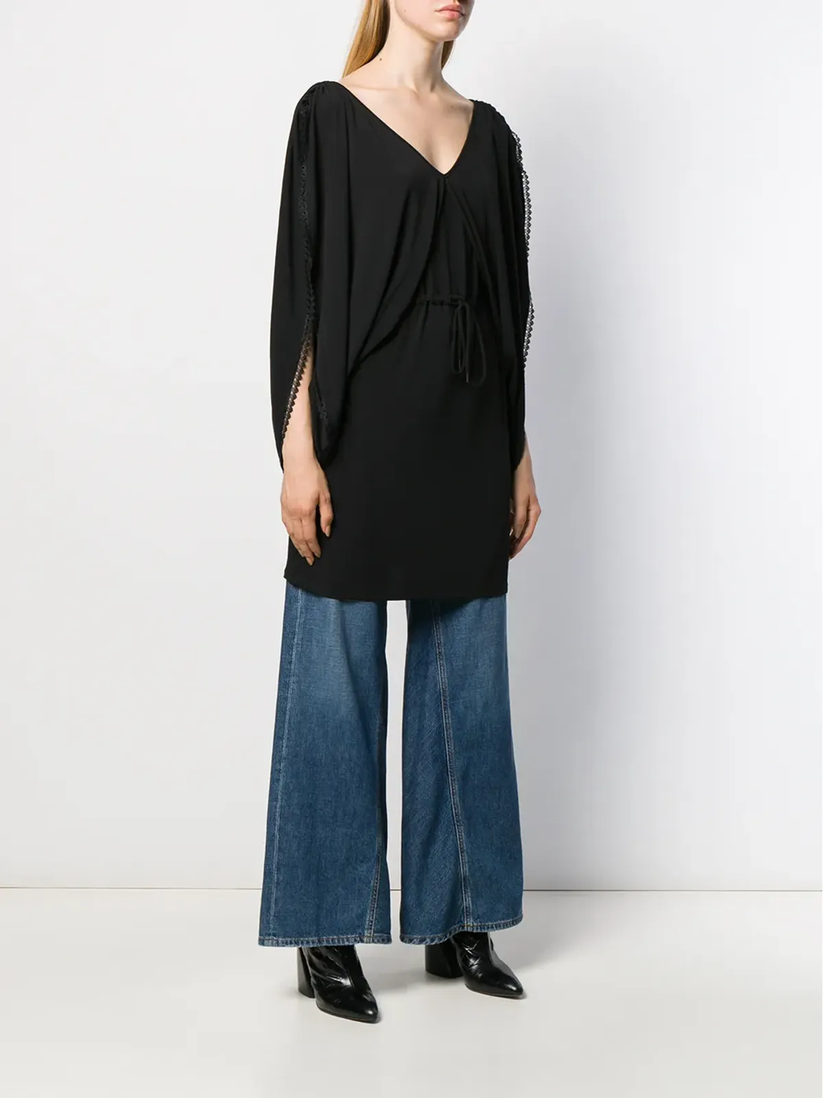 See by Chloé Vネック ジャージードレス - 画像3