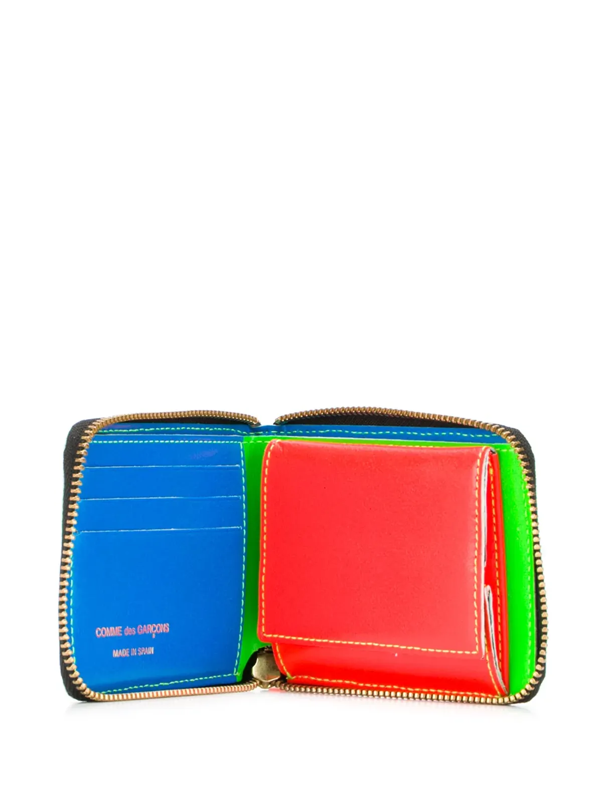 Comme Des Garçons Wallet カラーブロックジップウォレット - 画像3