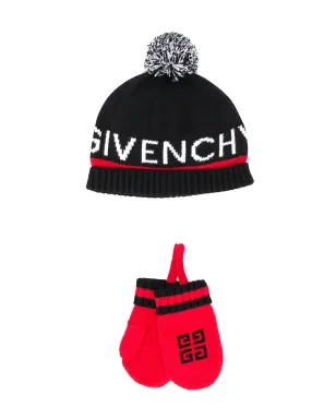 Givenchy Kids ビーニーとミトンのセット - サムネイル1