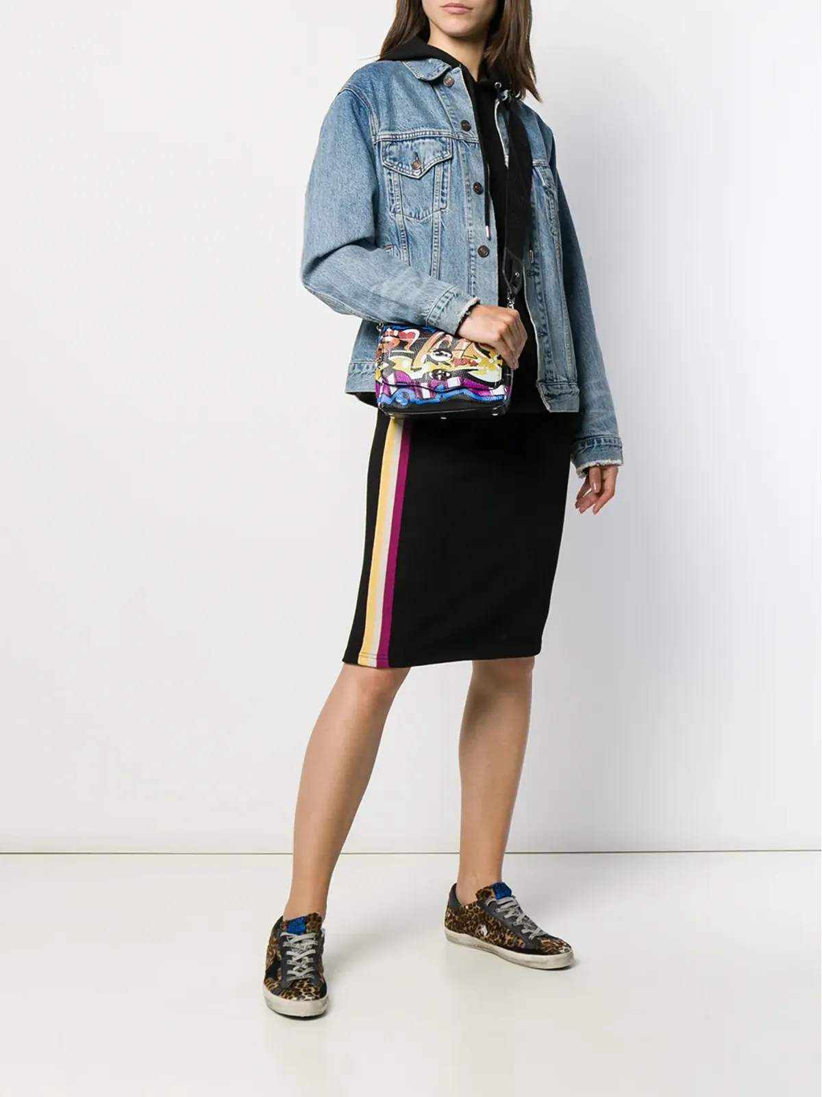 MARANT ÉTOILE ストライプパネル ペンシルスカート - 画像2