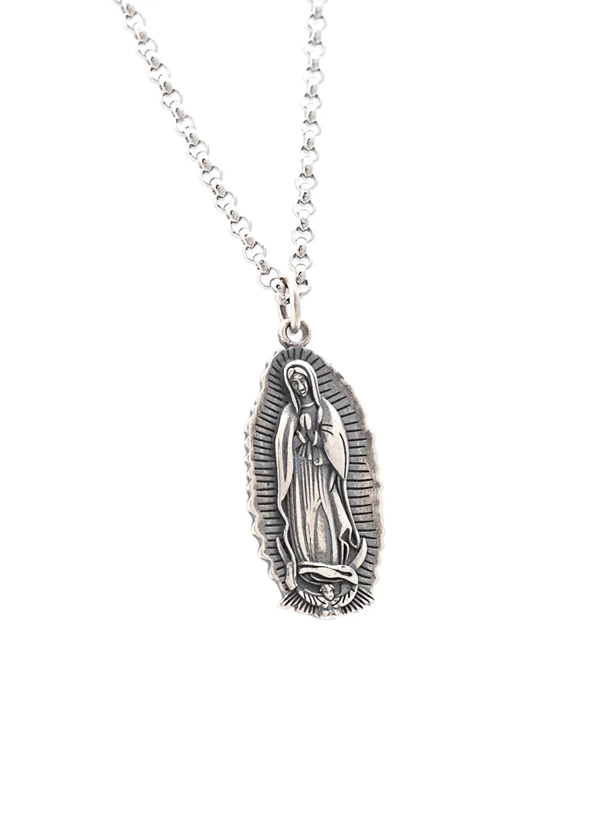 Nialaya Jewelry Our Lady of Guadalupe ペンダントネックレス - 画像3