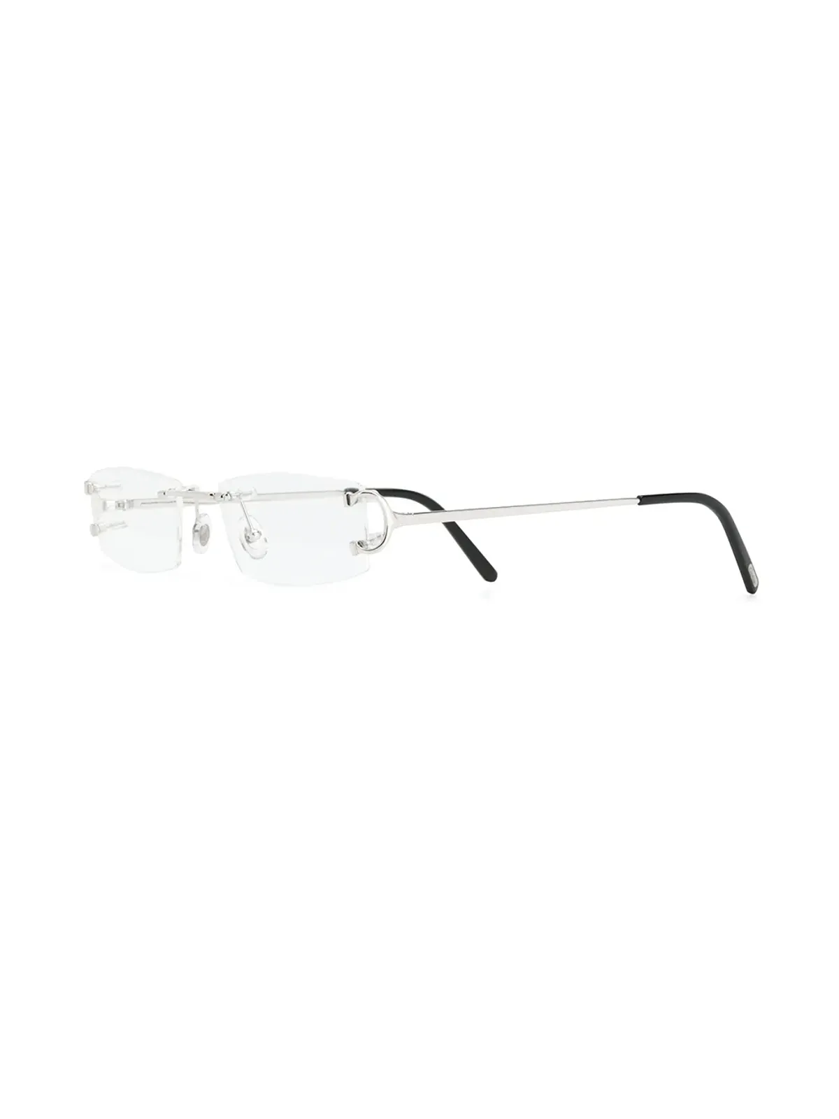 Cartier Eyewear 長方形リムレス眼鏡 - 画像2
