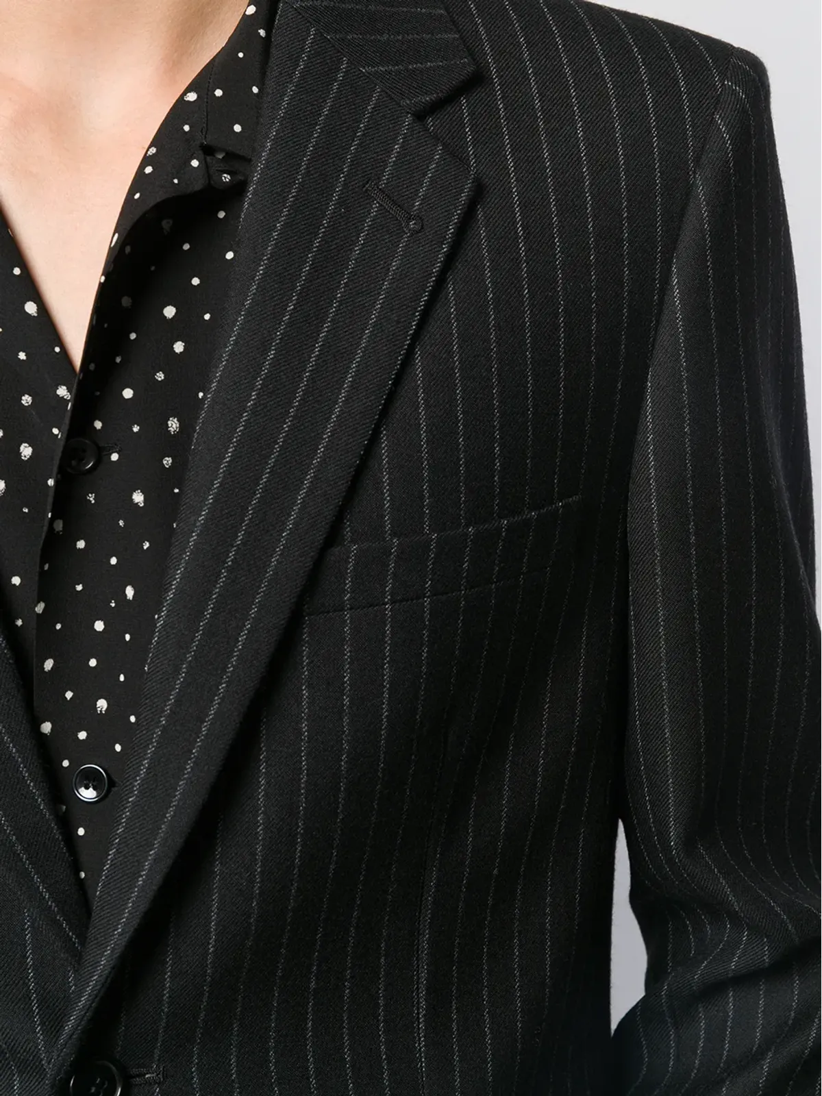 Saint Laurent ピンストライプ柄 ボタン留め ブレザー - 画像5