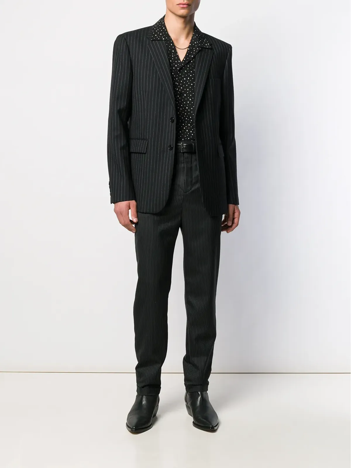 Saint Laurent ピンストライプ柄 ボタン留め ブレザー - 画像2