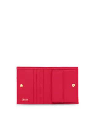 Prada 小型の二つ折り財布 - レッド - サムネイル3