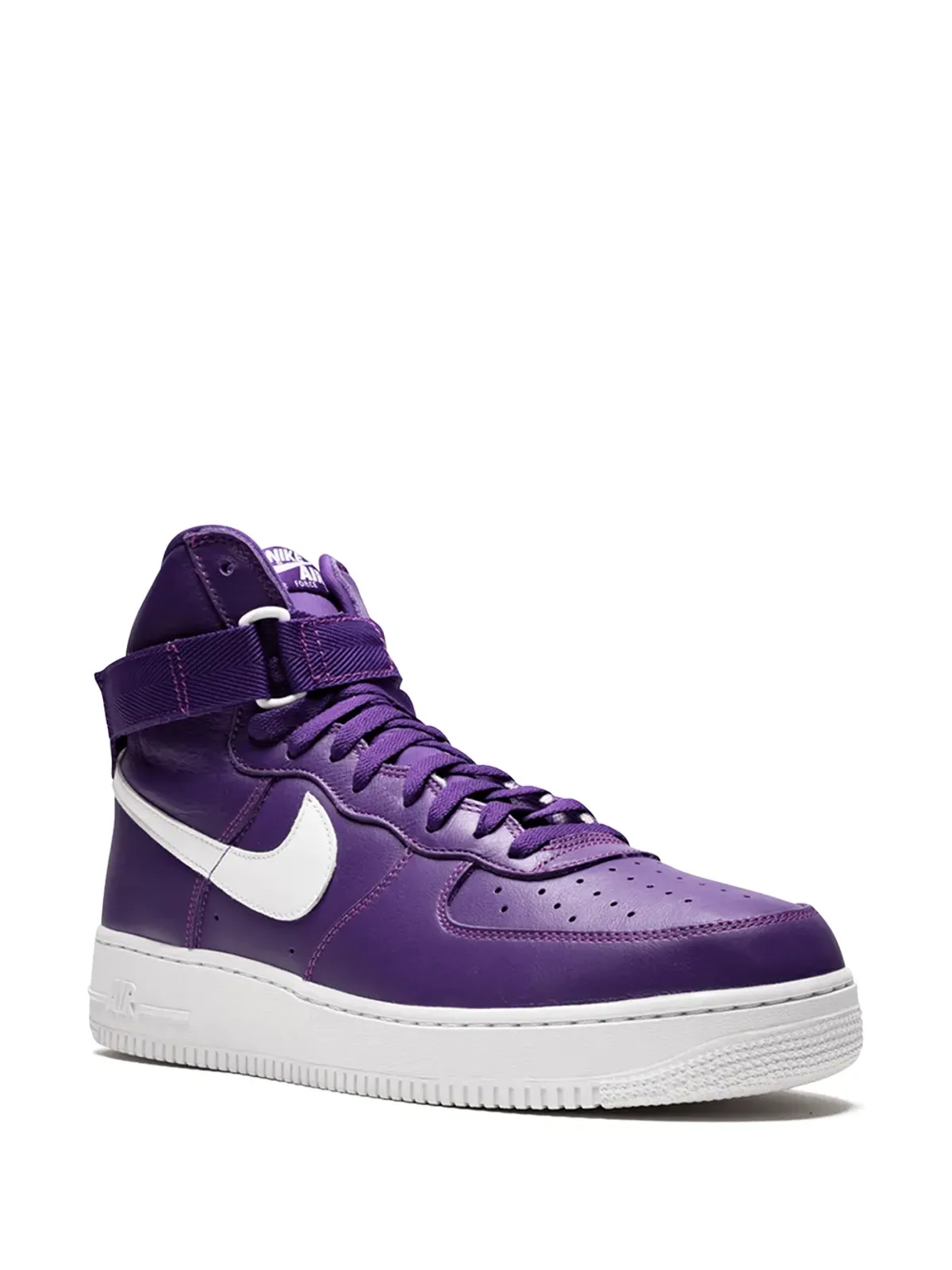Nike エアフォース1 ハイレトロ QS パープル/ホワイト スニーカー - 画像2